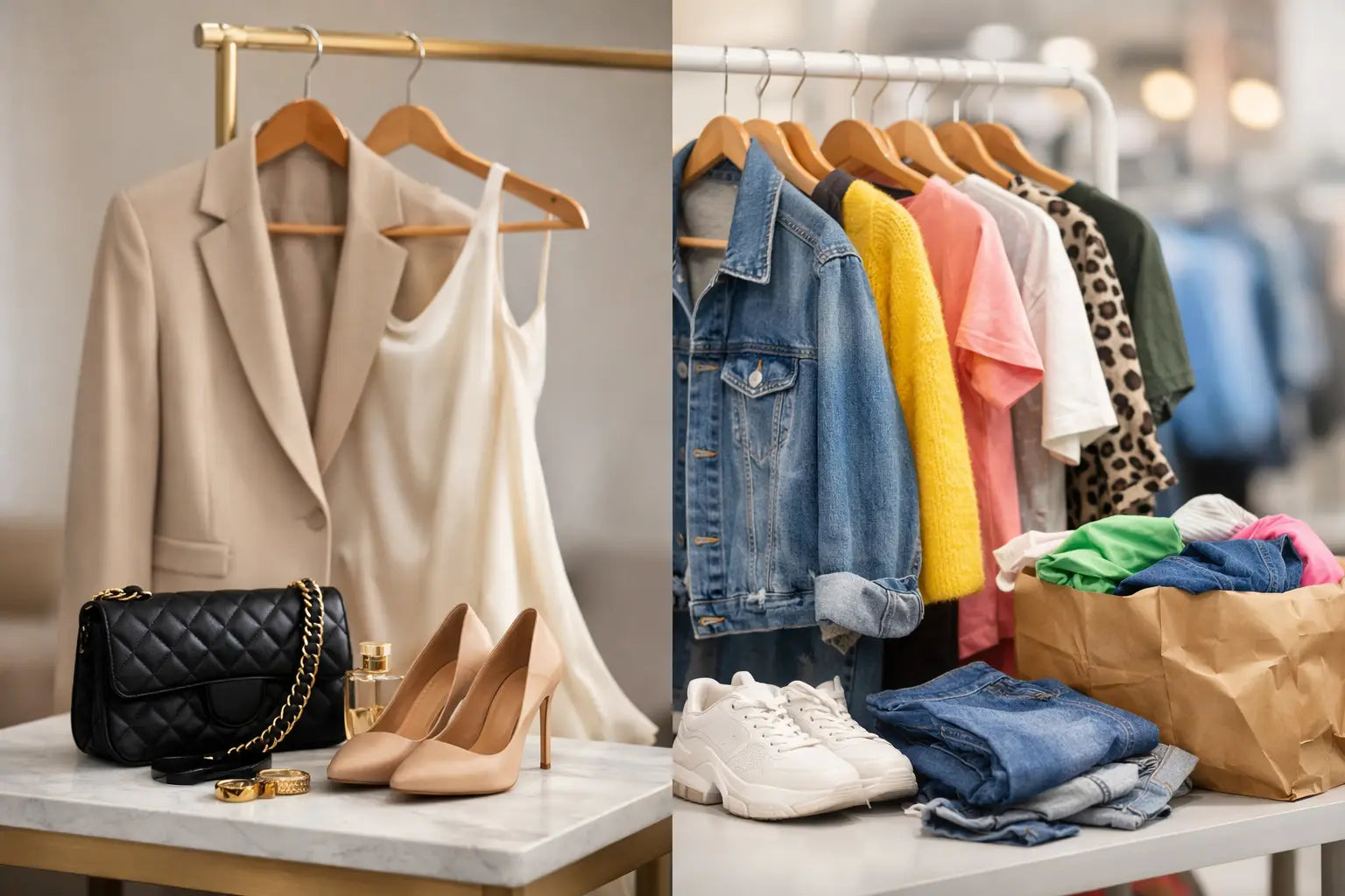 Haine premium versus fast fashion