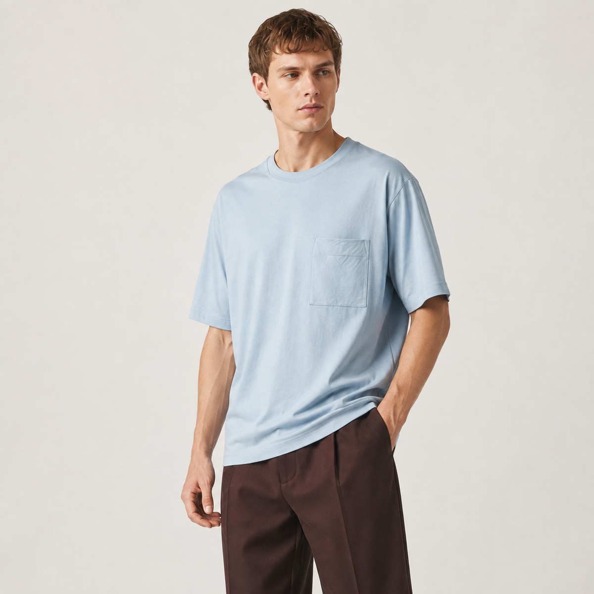 Tricou Mango Man cu buzunar aplicat