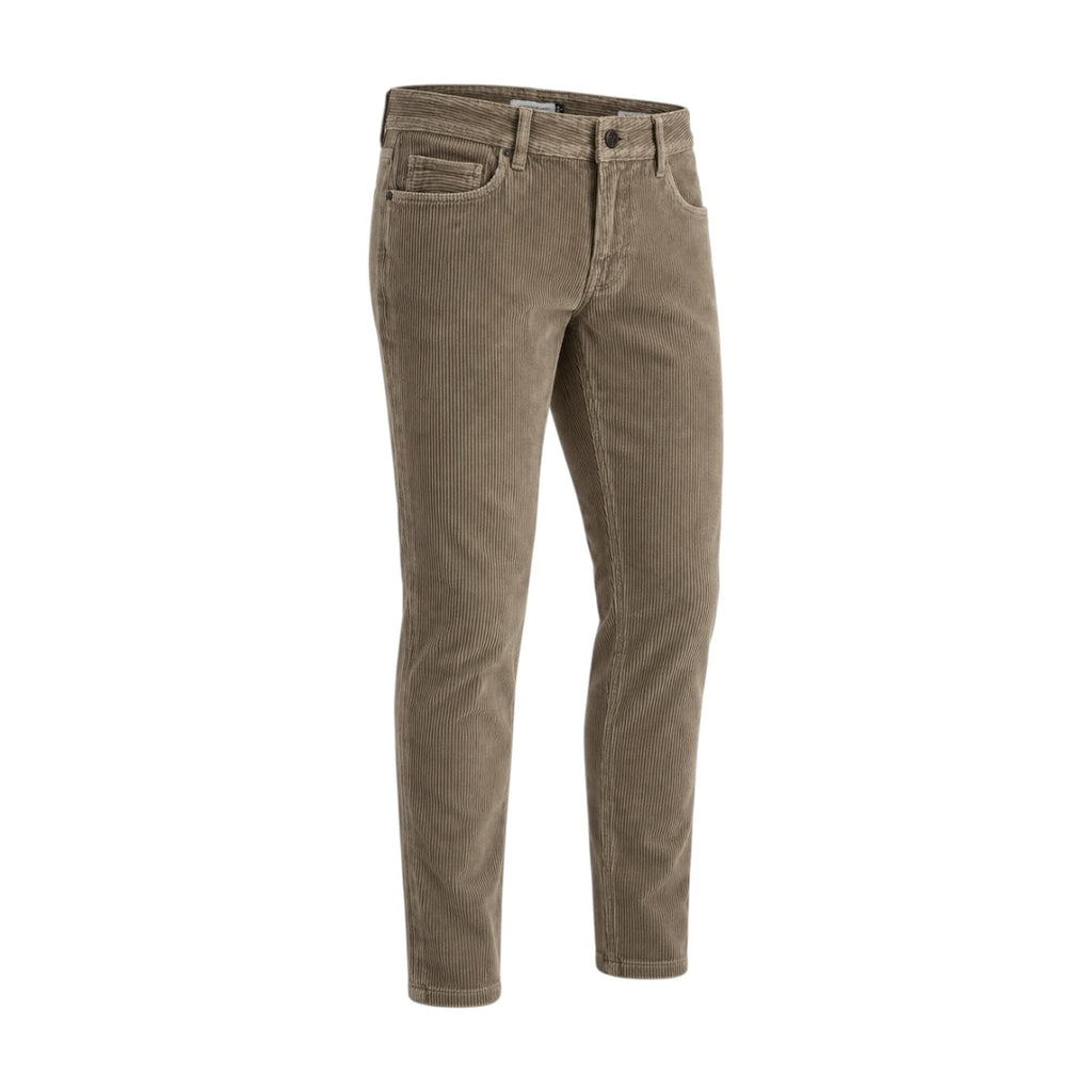 Pantaloni State of Art din catifea raiată taupe Modern Fit 06