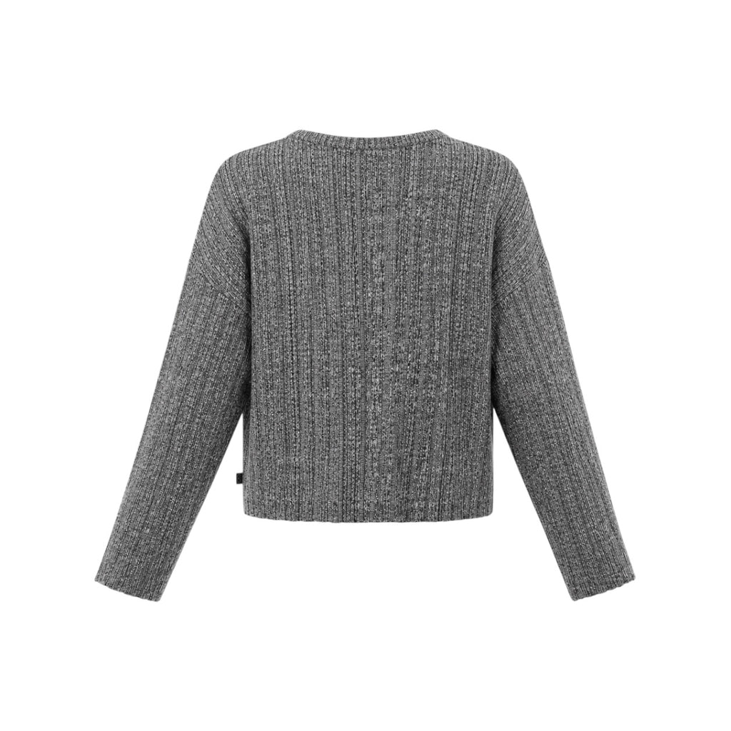 Pulover QS by s.Oliver cu textură reiată și croială oversized