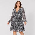 Rochie Comma petrecută cu imprimeu abstract