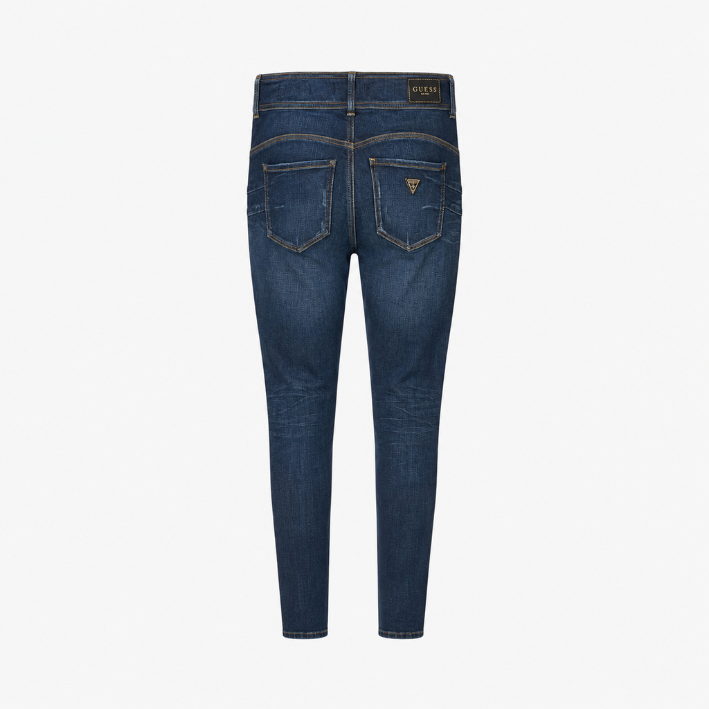 Blugi Guess Shape Up albastru închis skinny