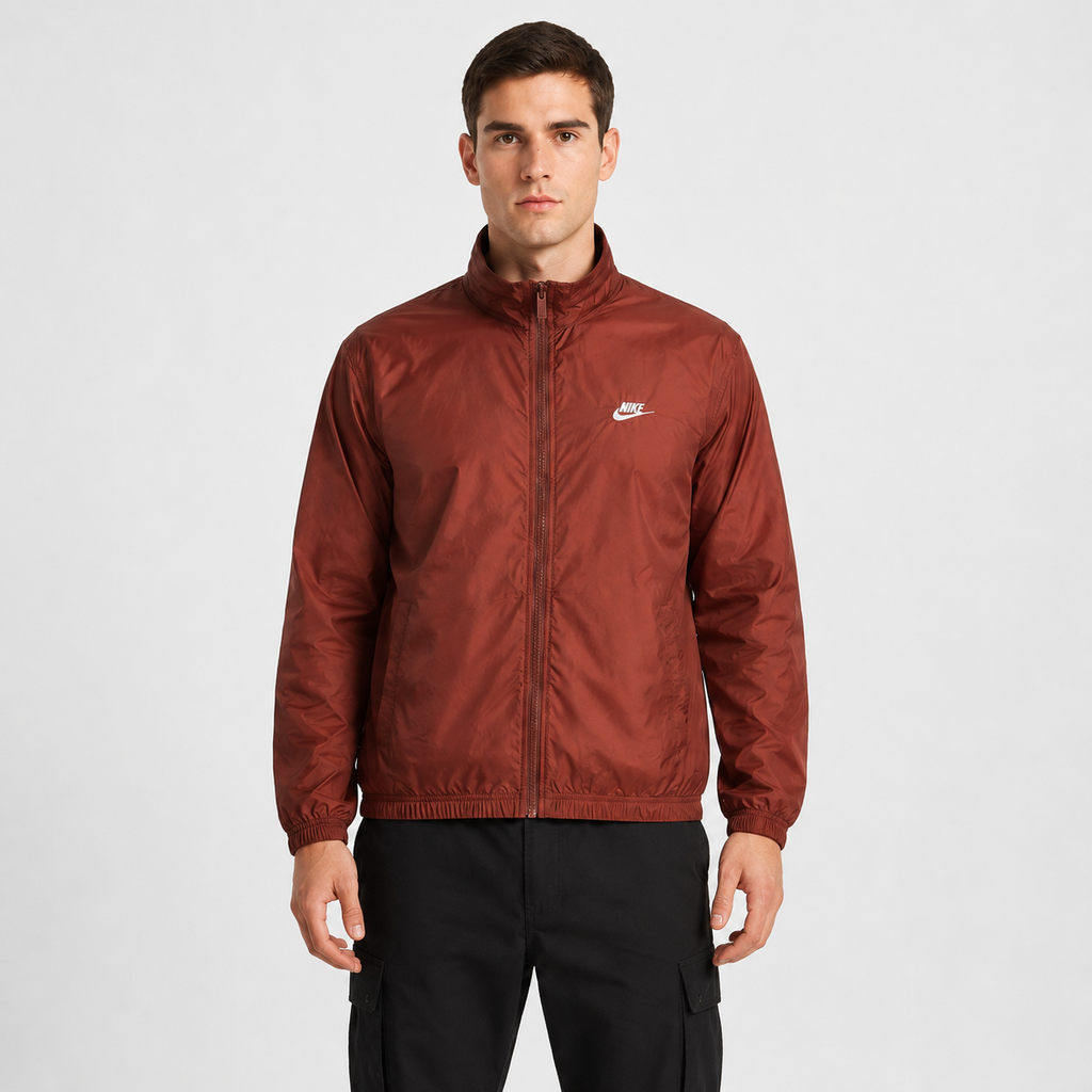 Jachetă Nike de primăvară-toamnă cu glugă ascunsă