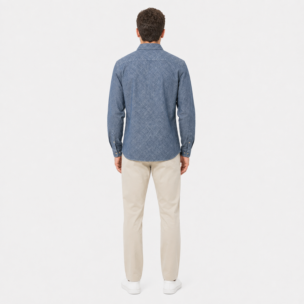 Cămașă Marc O’Polo Cotton Slub Shaped Fit