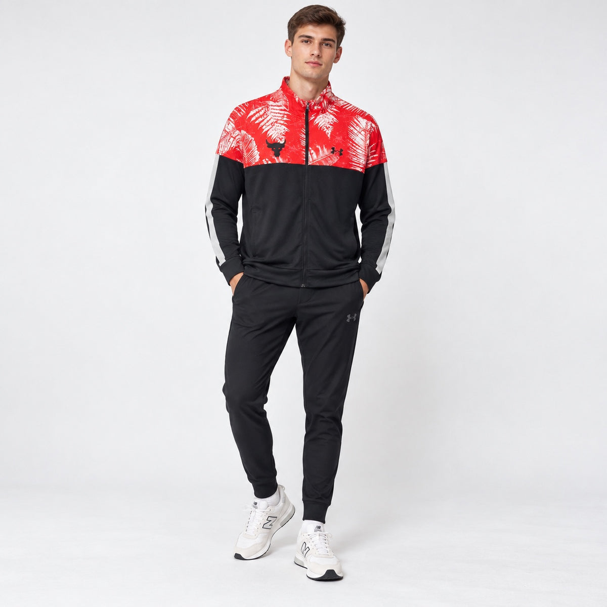 Jachetă Under Armour Project Rock pentru bărbați, pe model întreg