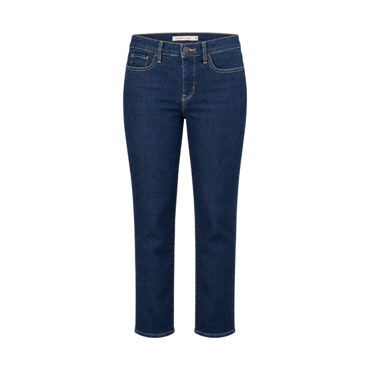 Blugi Levi’s 314 Shaping Straight albastru închis, vedere frontală pe manechin invizibil