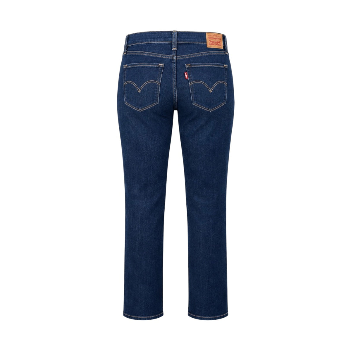 Blugi Levi’s 314 Shaping Straight albastru închis, vedere spate pe manechin invizibil