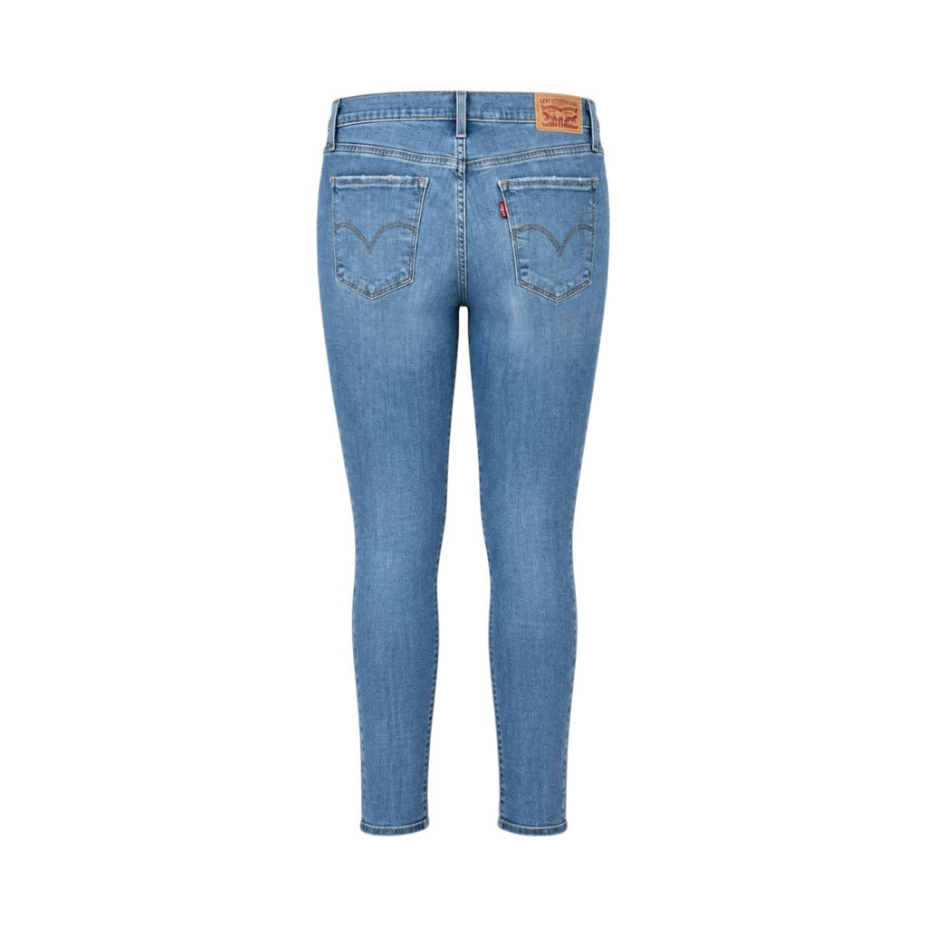 Blugi Levi’s 311 Shaping Skinny albastru deschis, vedere din spate pe manechin invizibil