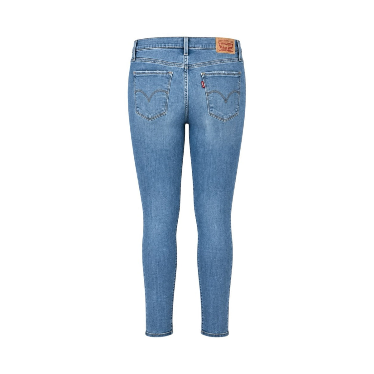 Blugi Levi’s 311 Shaping Skinny albastru deschis, vedere din spate pe manechin invizibil