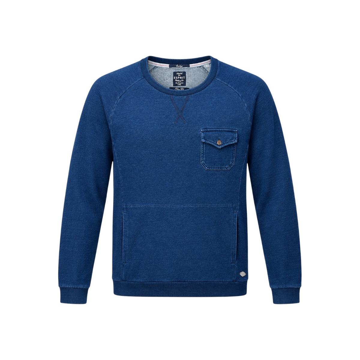 Bluză ESPRIT Indigo albastră, vedere față