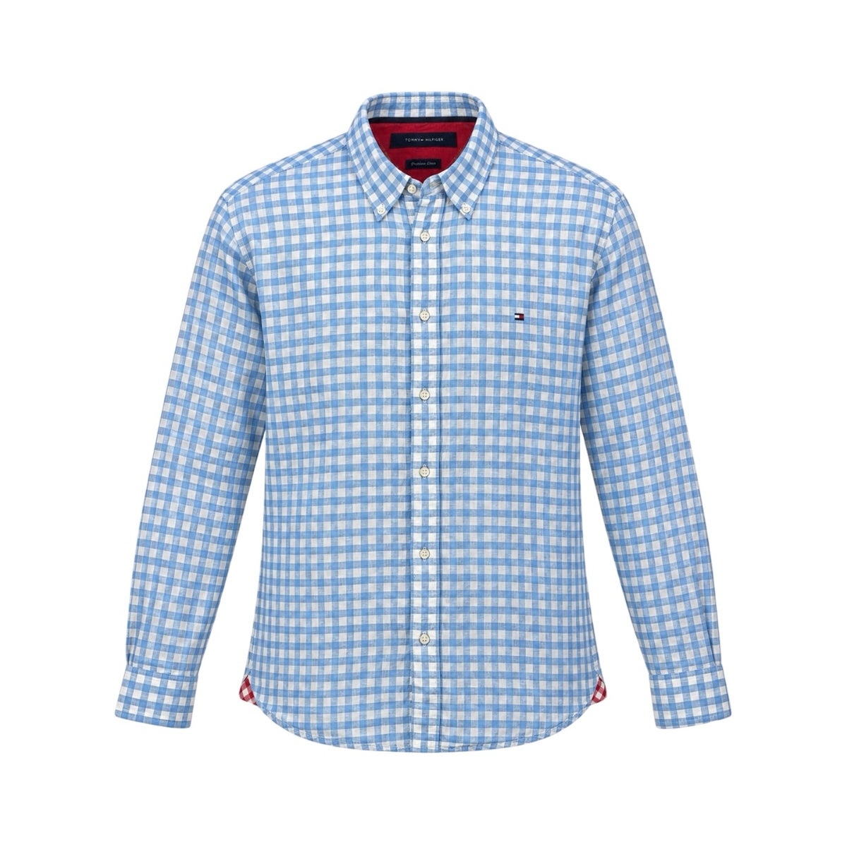 Cămașă Tommy Hilfiger Premium Linen, față pe manechin invizibil