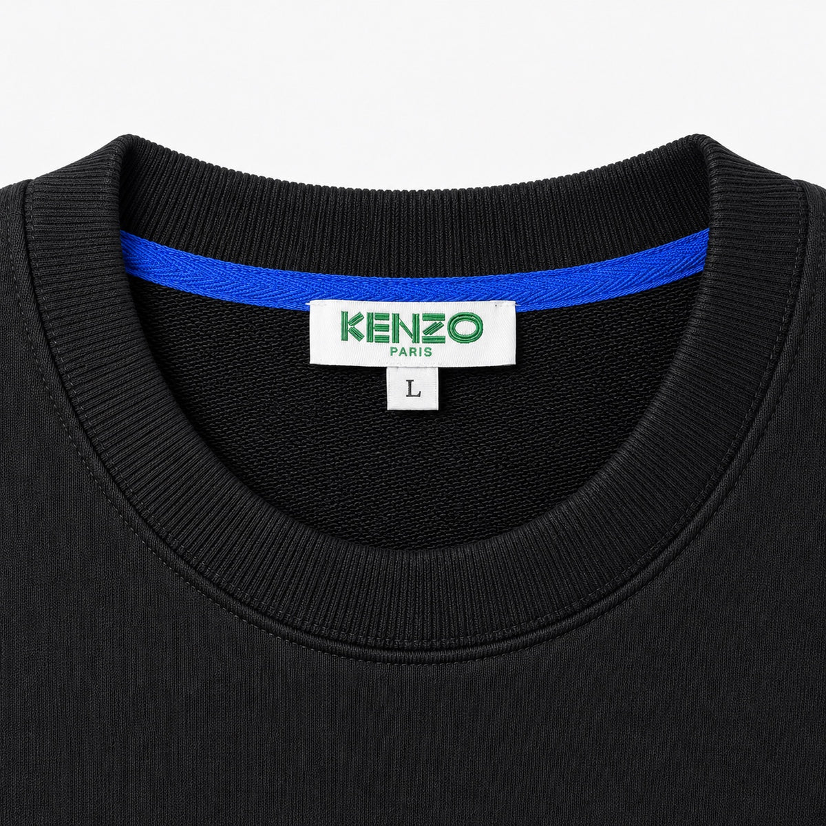 Bluză KENZO Tiger neagră cu broderie, eticheta brand.jpg