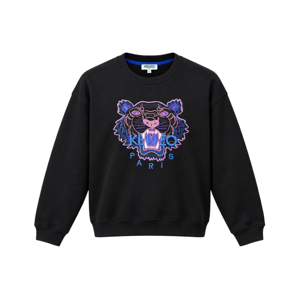 Bluză KENZO Tiger neagră cu broderie, manechin fata.jpg