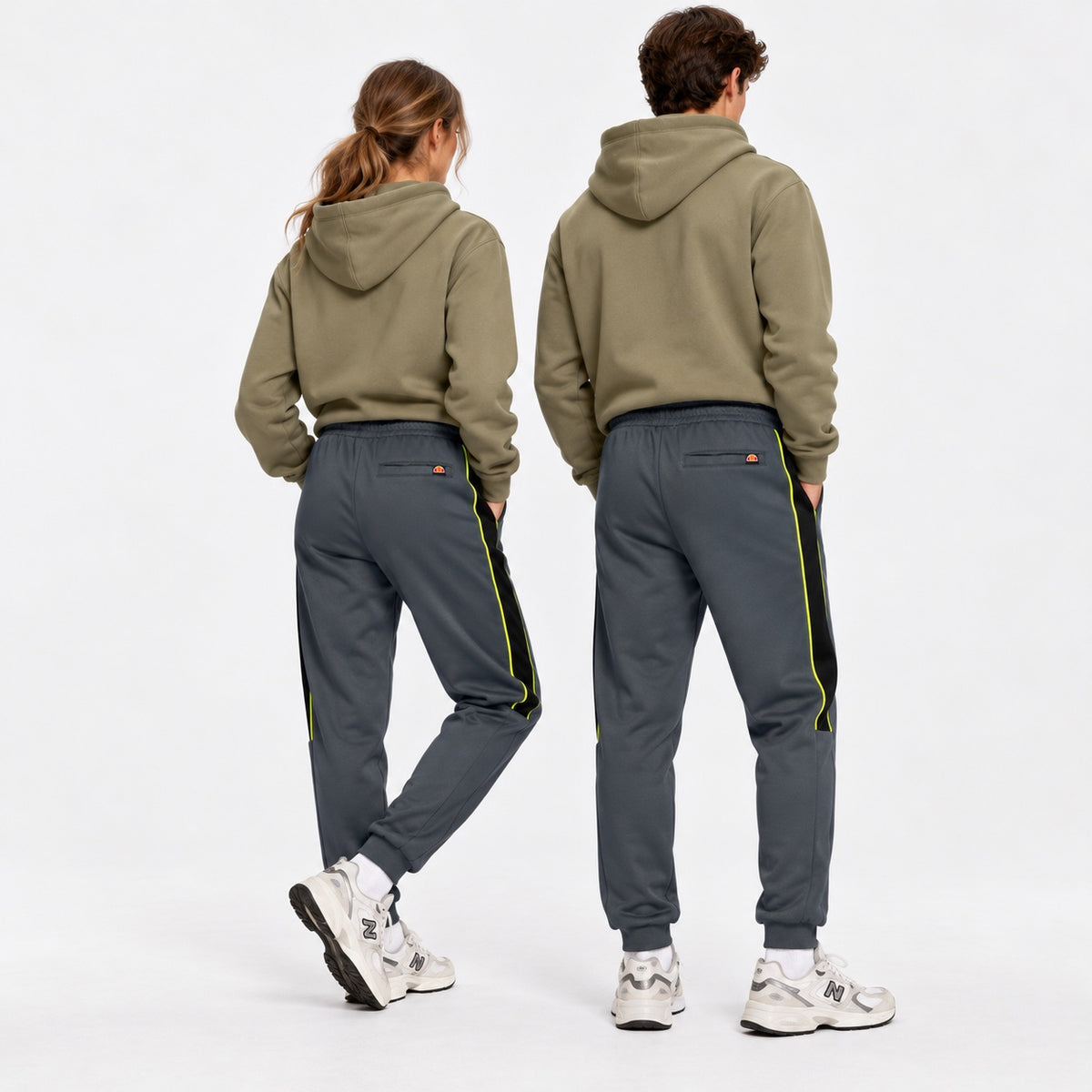 Pantaloni de trening ellesse, vedere din spate pe modele