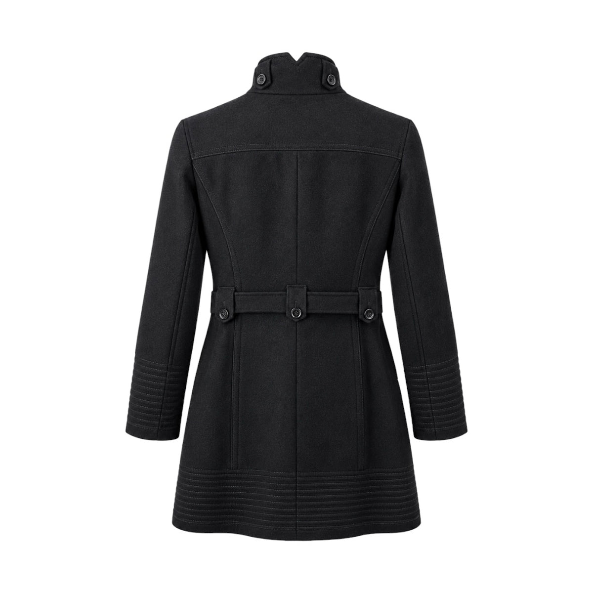Palton Esprit Collection negru din lână, fotografie produs spate