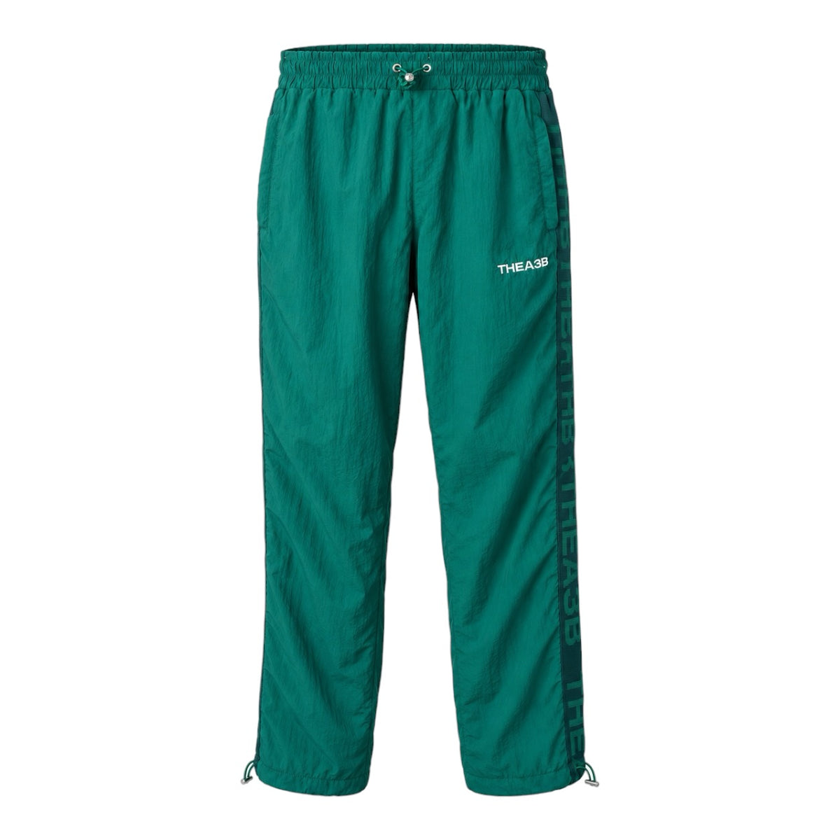 Pantaloni sport A3B din poliamidă verde petrol, produs față