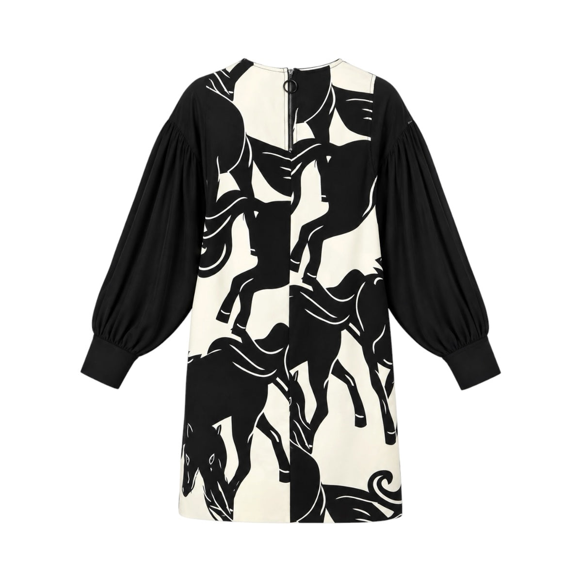 Rochie SPORTMAX CODE pe manechin invizibil, spate cu închidere cu fermoar