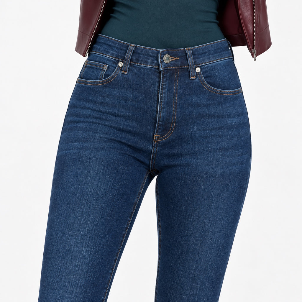 Detaliu denim s.Oliver Izabell Bi-Stretch, talie, nasture, buzunare și cusături