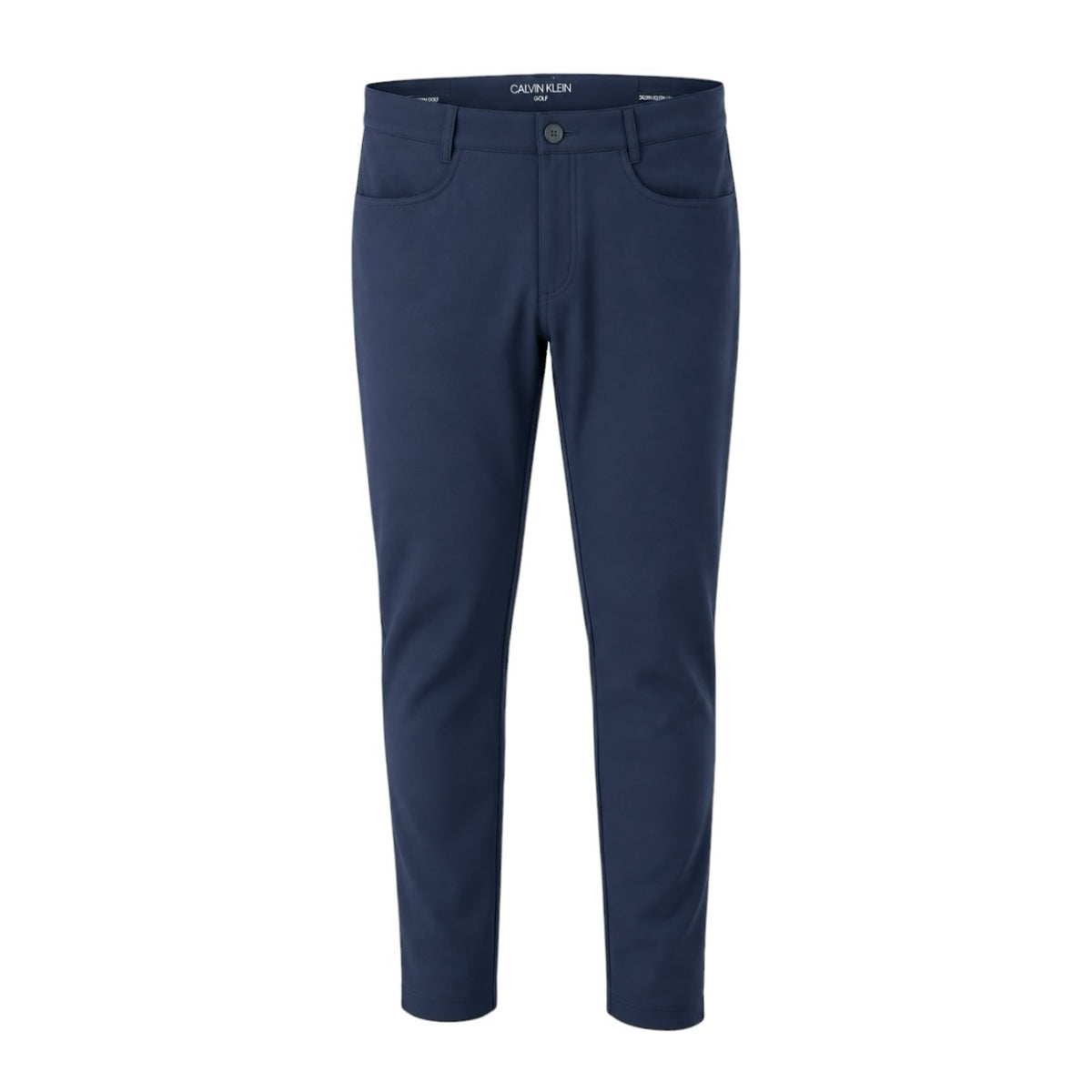 Pantaloni Calvin Klein Golf Genius bleumarin, față