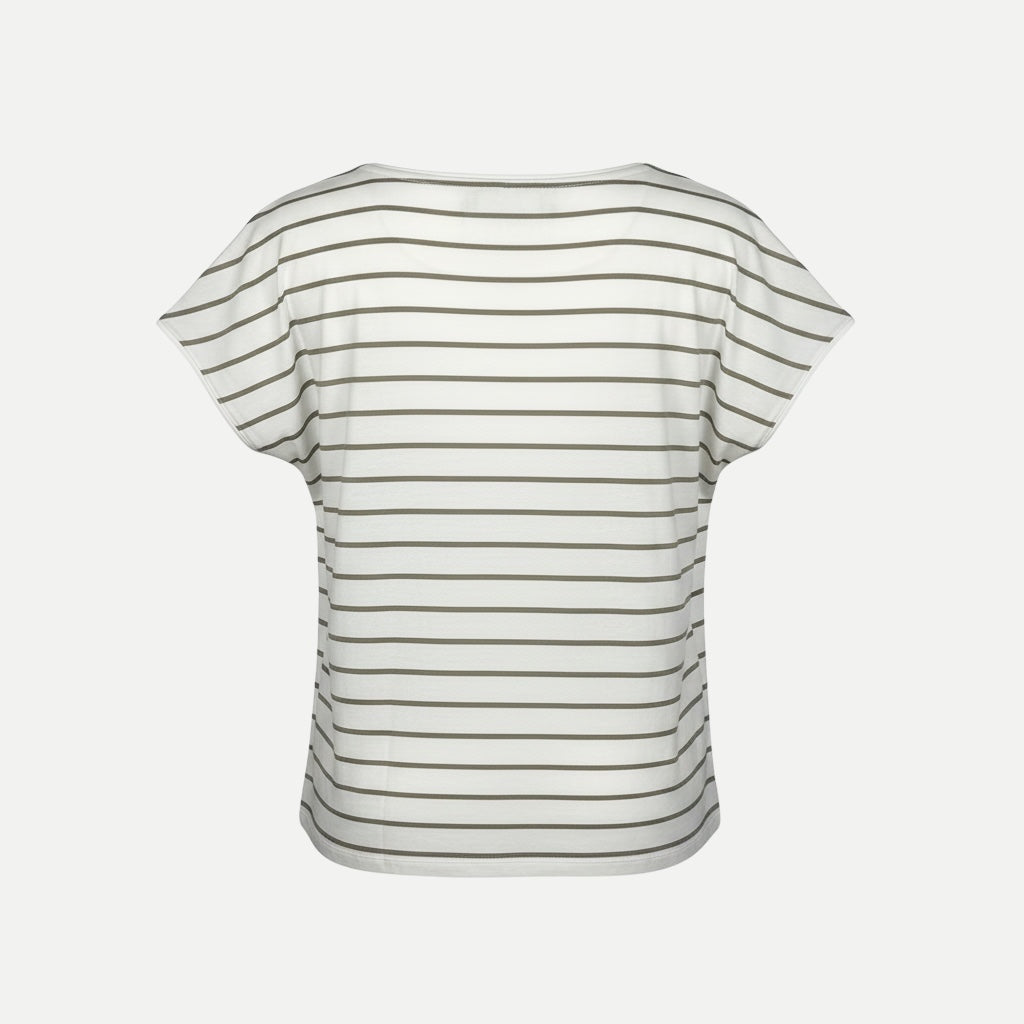 Tricou Gerry Weber Alb În dungi