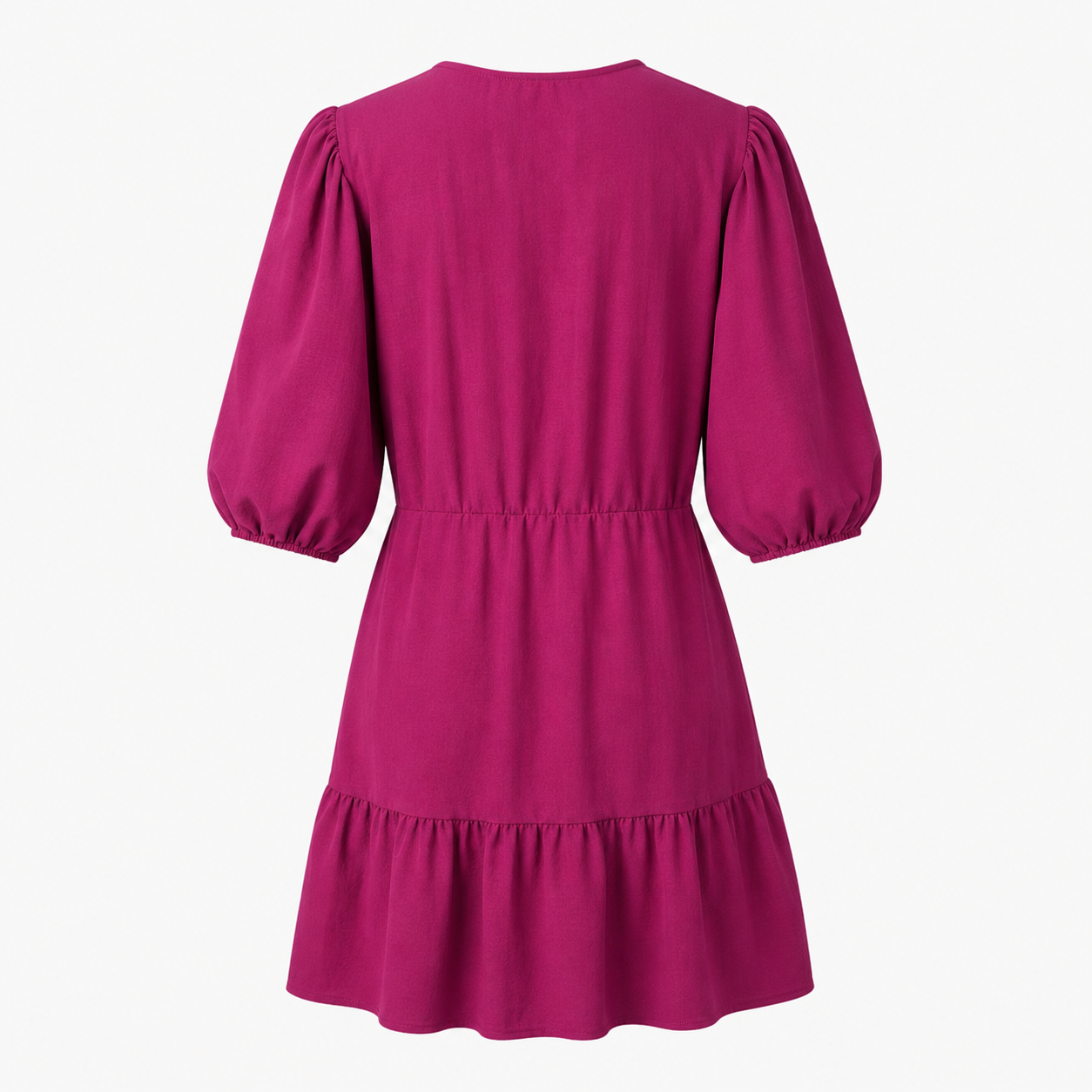 Rochie LolaLiza mov fuchsia cu nasturi
