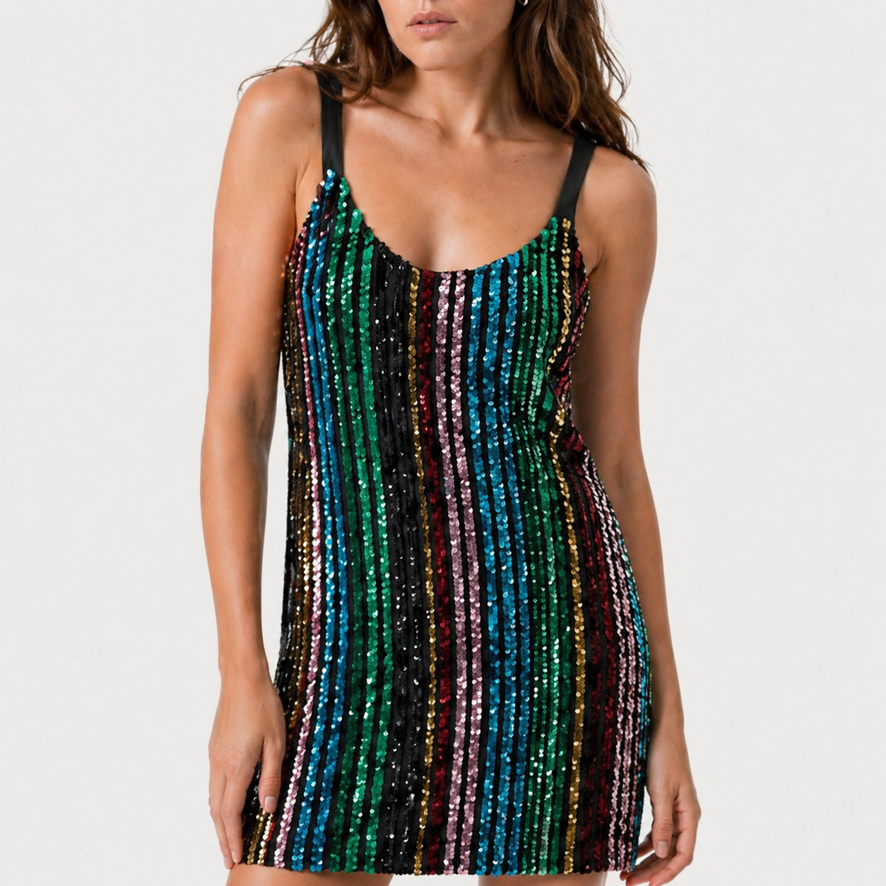 Rochie mini cu paiete multicolore Pimkie