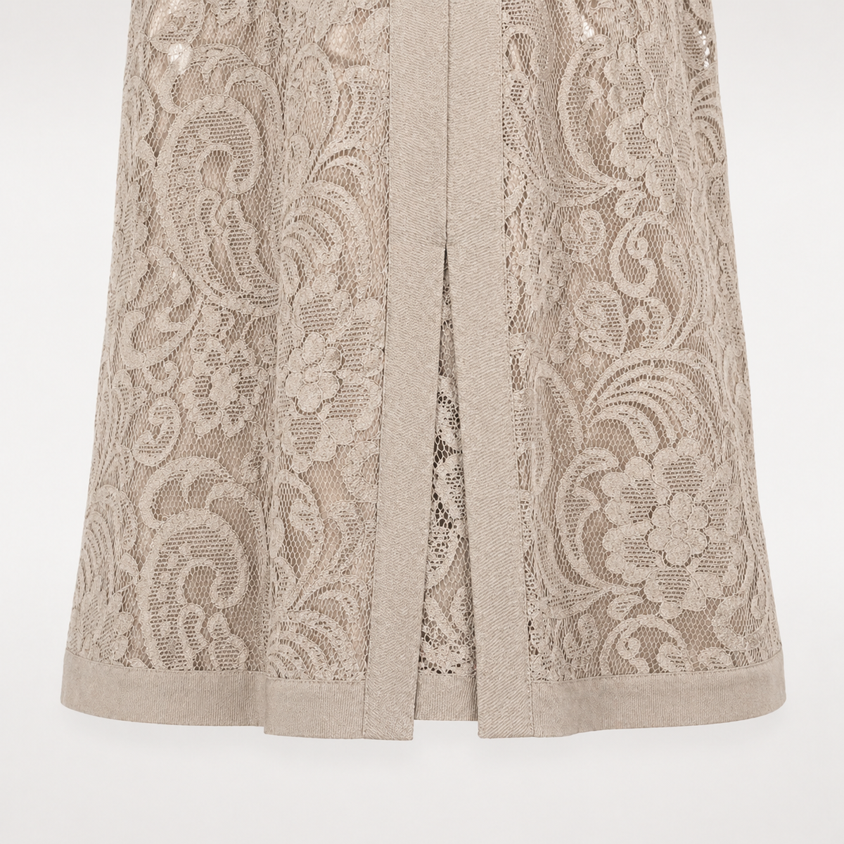 Set rochie din dantelă și cardigan Comma bej