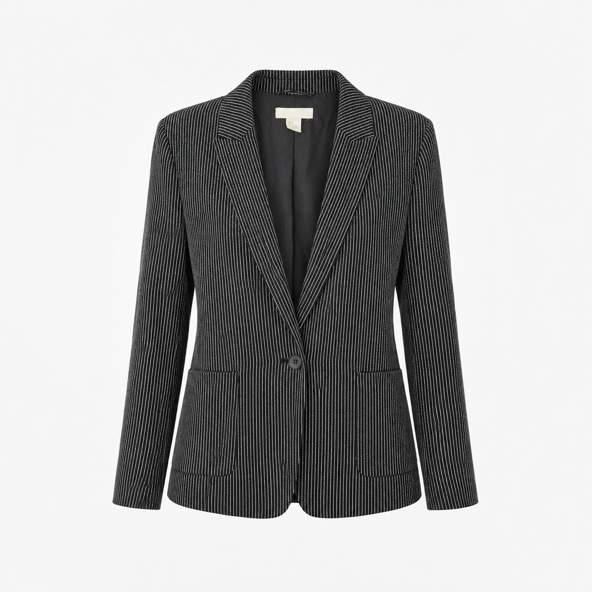 Sacou H&M negru cu dungi verticale