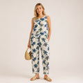 Set United Colors of Benetton Pure Linen cu imprimeu floral