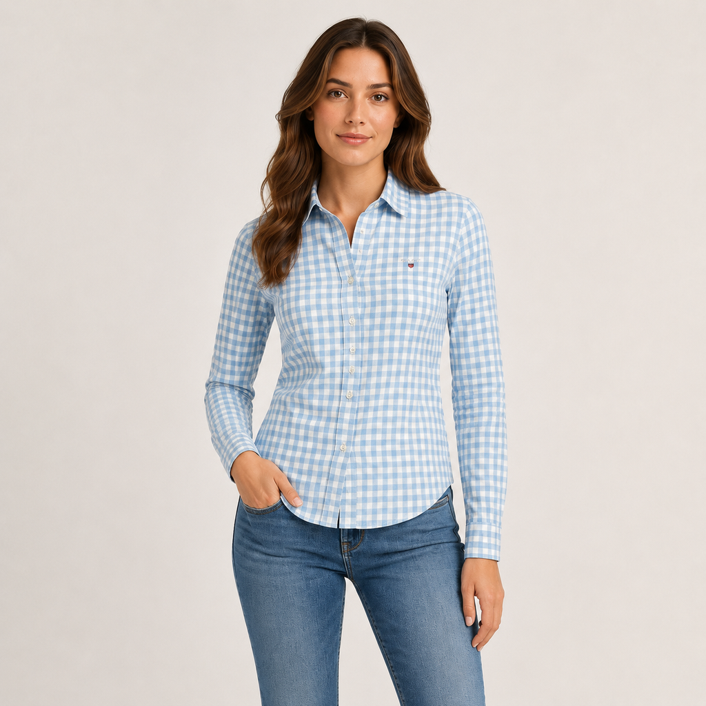 Cămașă Gant cu imprimeu gingham