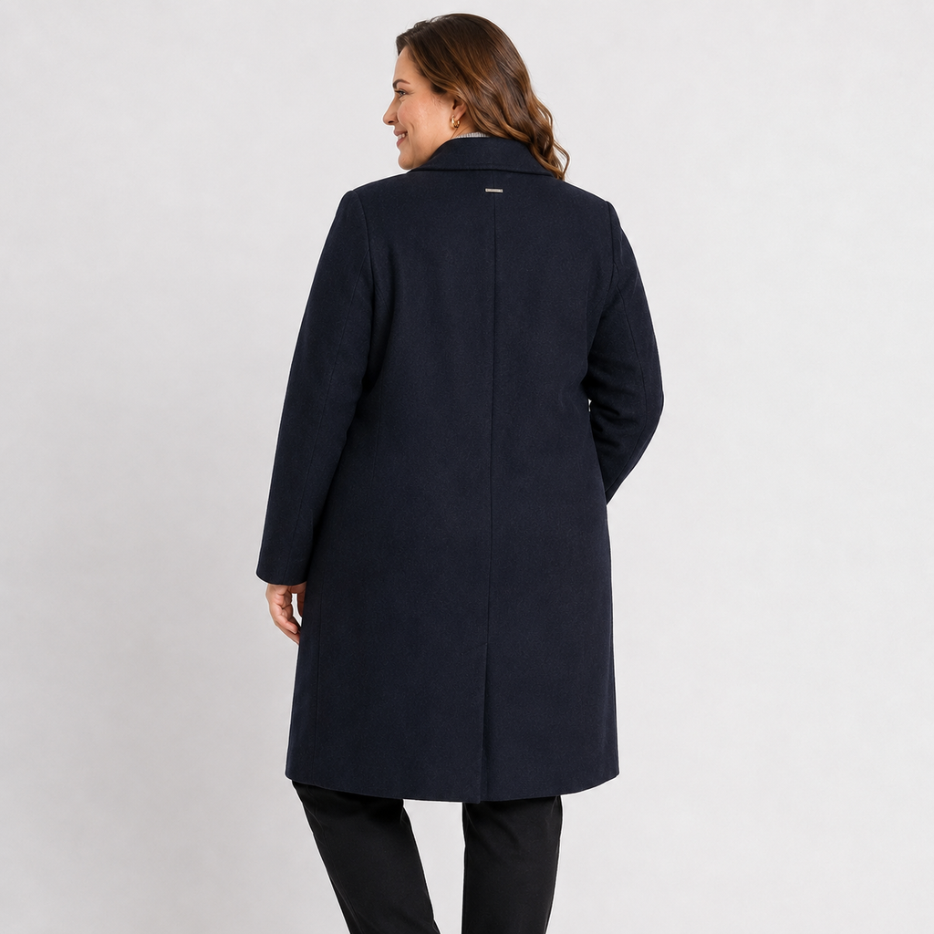 Palton s.Oliver bleumarin cu rever