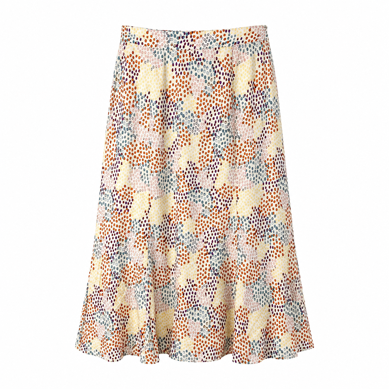 Fustă midi Peppercorn multicolor cu imprimeu abstract
