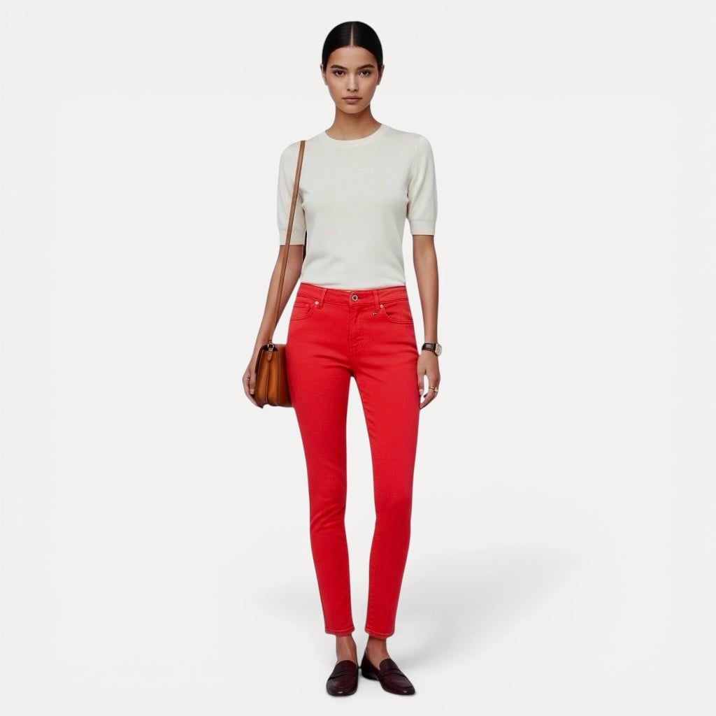 Blugi Comma Roșu coral Skinny fit