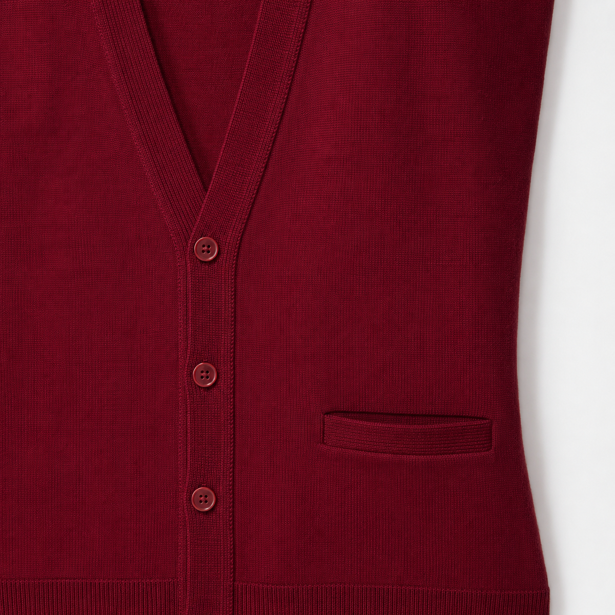 Cardigan John Smedley bordo din lână virgină