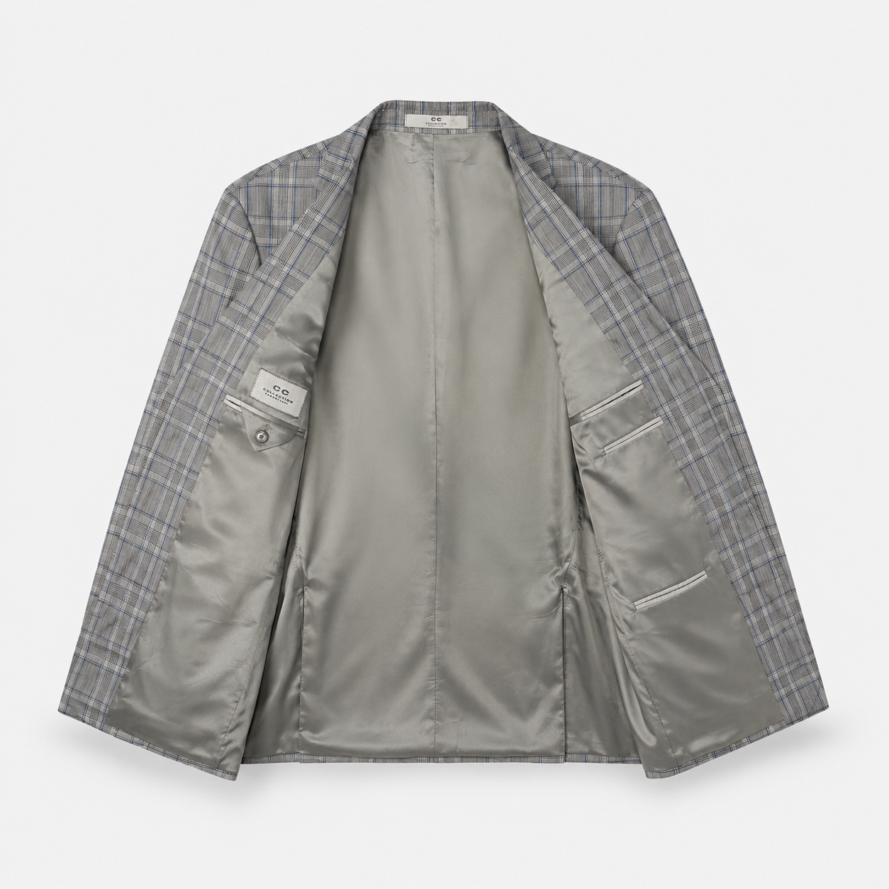 Sacou Corneliani CC Collection gri din lână virgină
