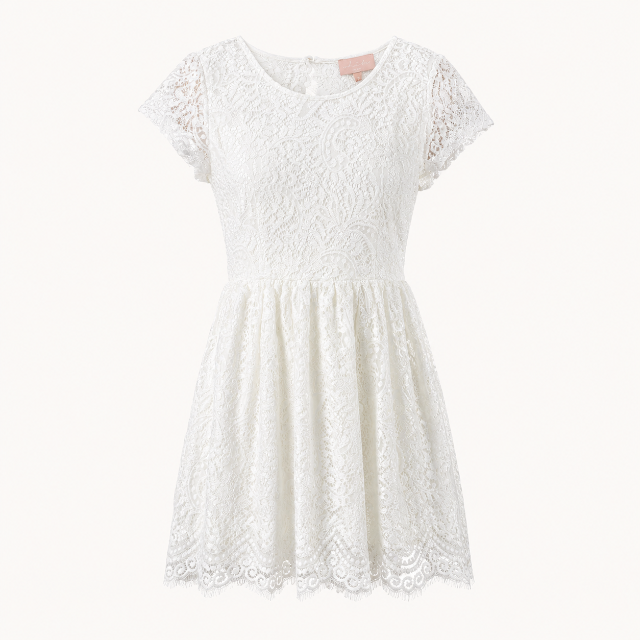Rochie White and More Lucia albă din dantelă
