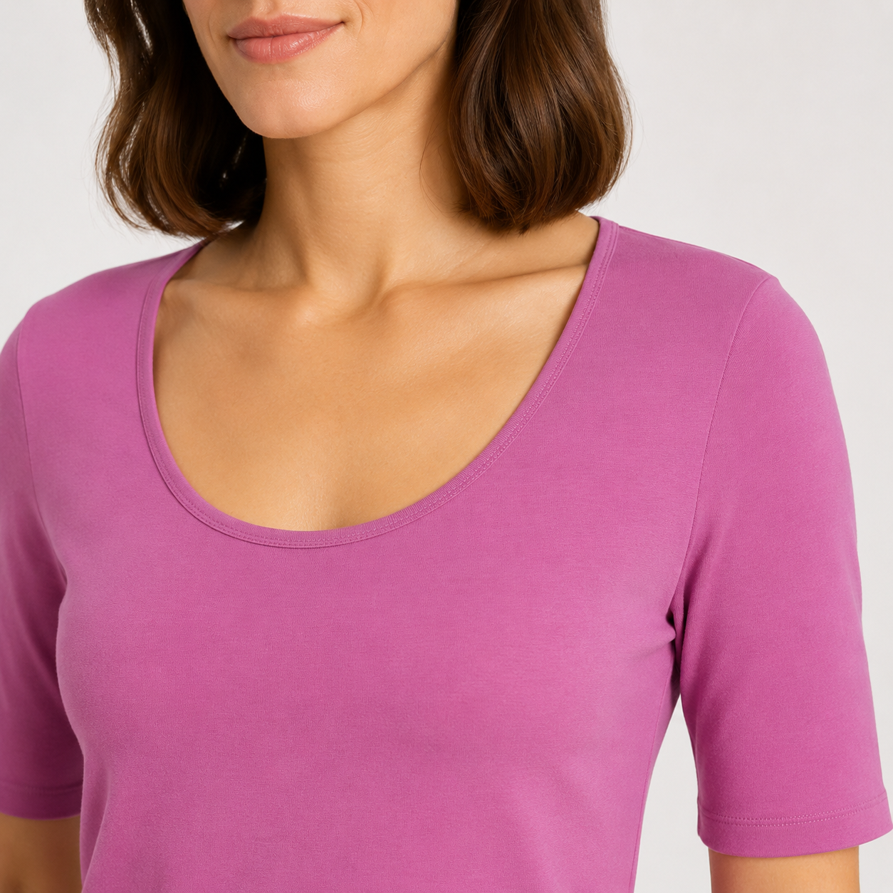 Tricou s.Oliver roz cu decolteu rotund