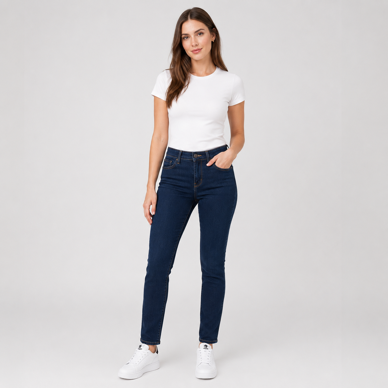 Blugi Levi’s 712 Slim albastru închis