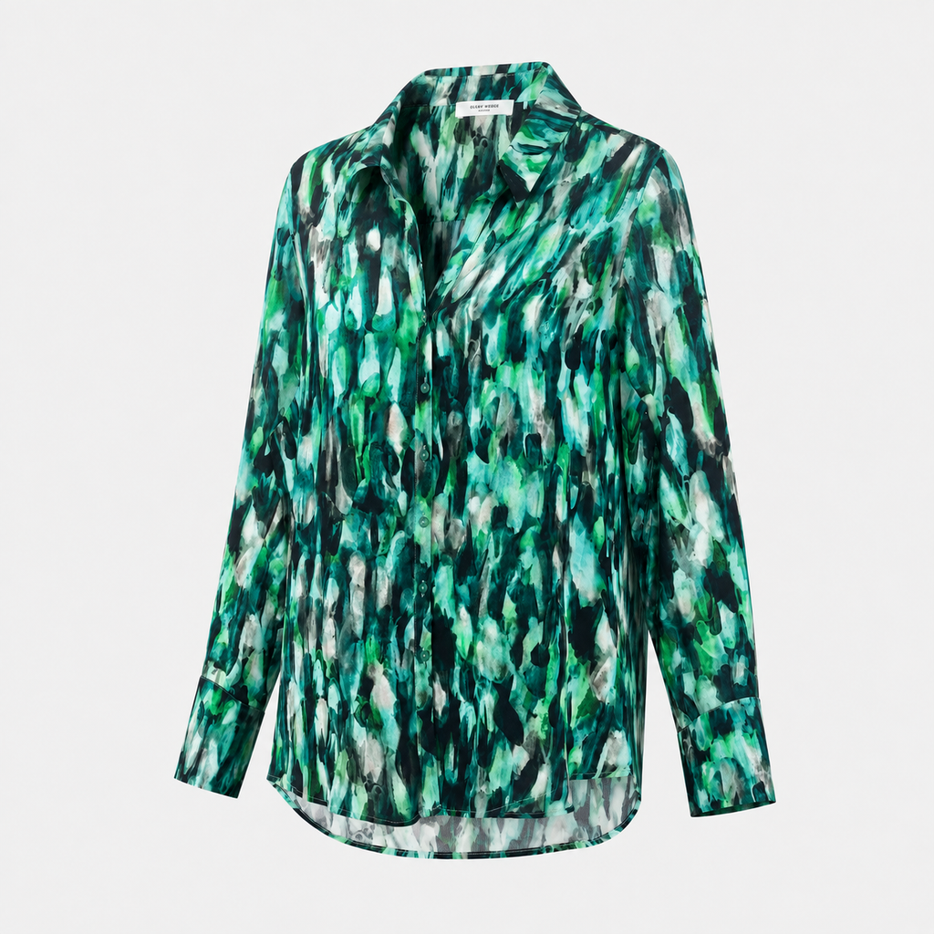 Bluză Gerry Weber Edition cu imprimeu abstract verde