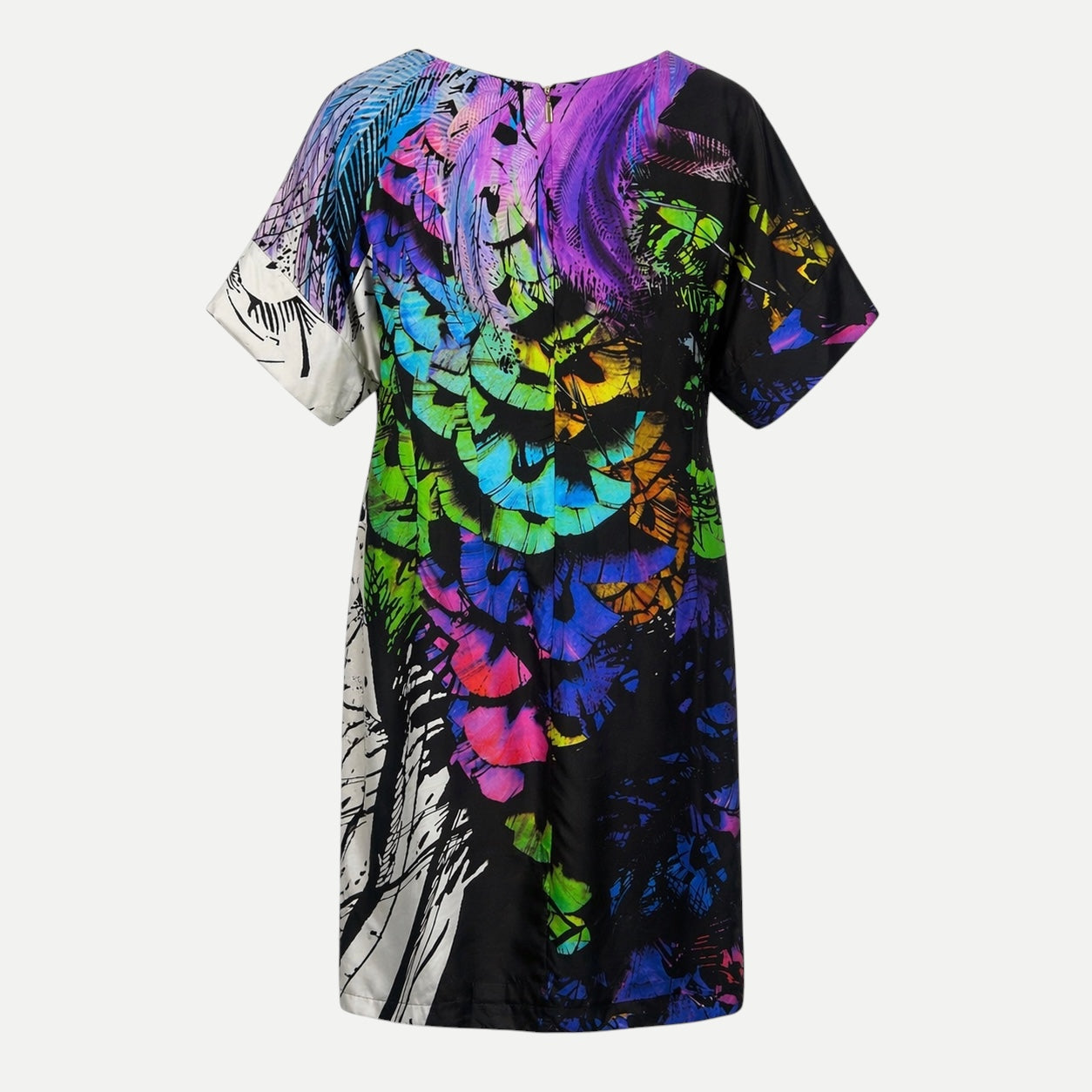 Rochie din mătase naturală Marina Rinaldi cu print multicolor