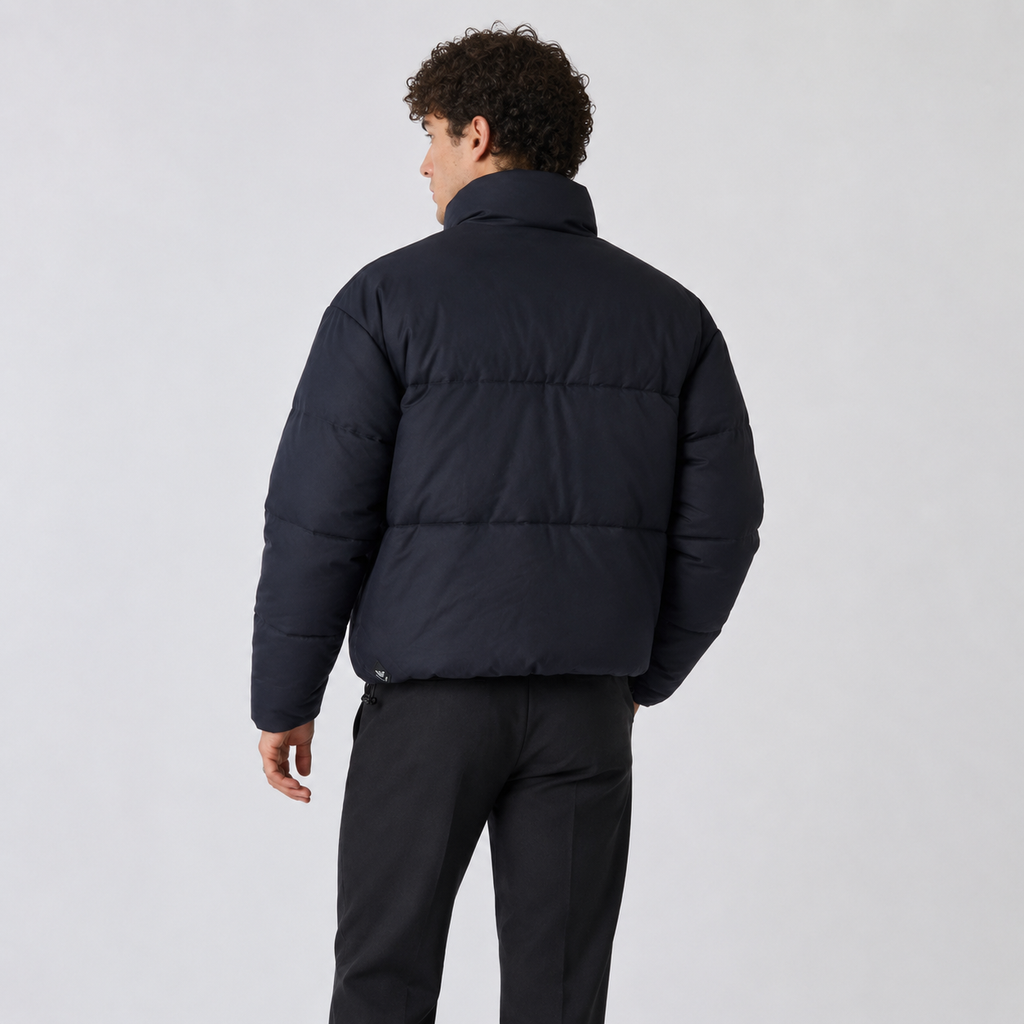 Geacă puffer Emporio Armani midnight blue