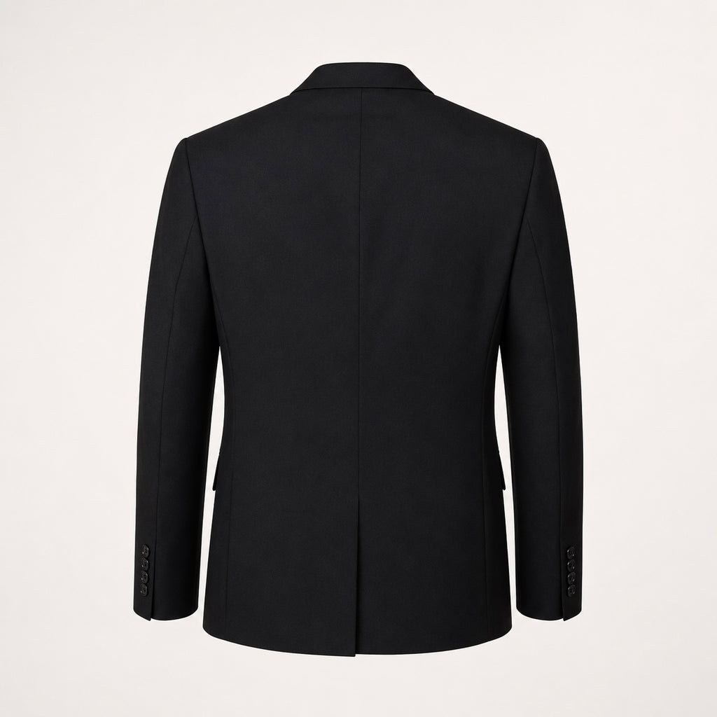 Sacou H&M Slim Fit negru cu lână