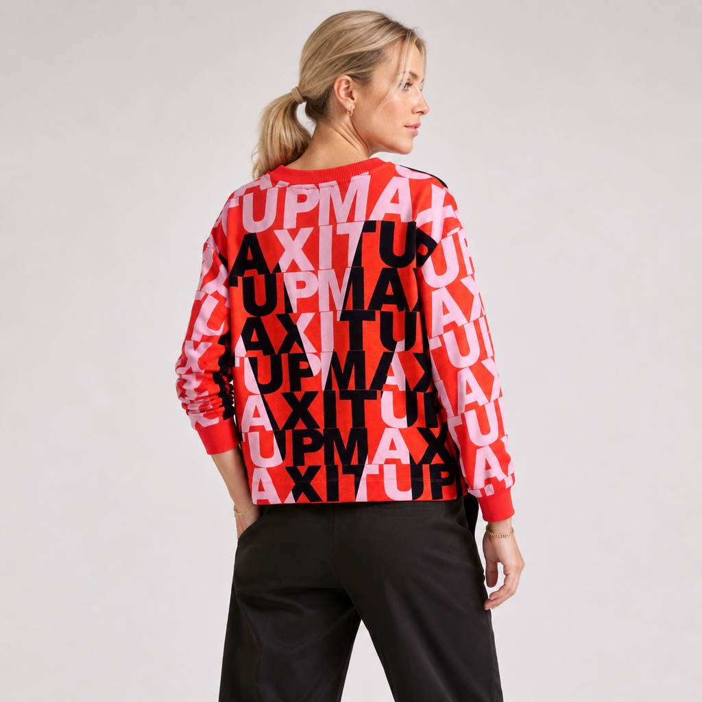 Hanorac MAX&Co. Max It Up cu imprimeu logo all-over