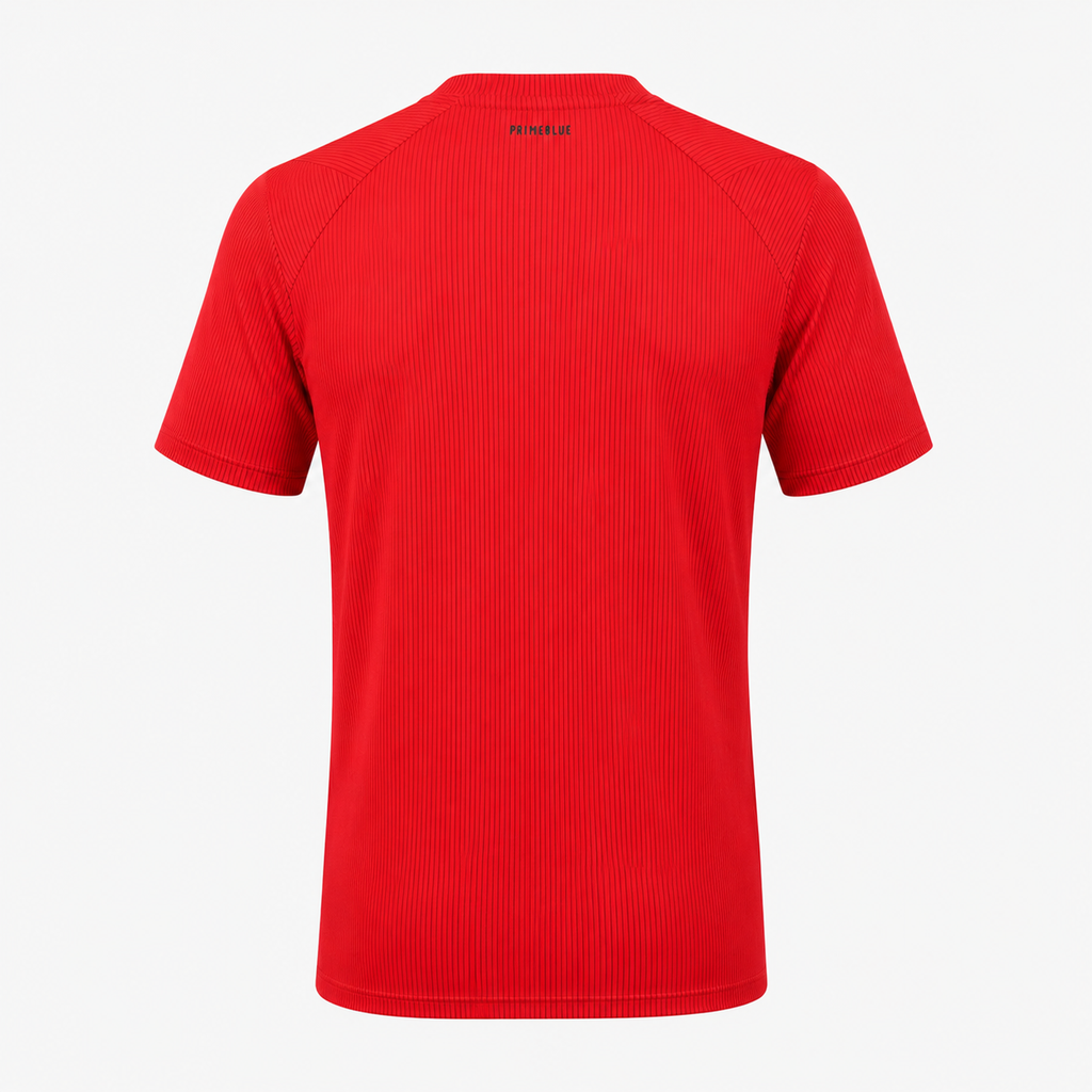 Tricou Adidas Primeblue roșu cu logo
