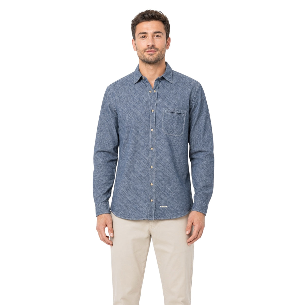 Cămașă Marc O’Polo Cotton Slub Shaped Fit