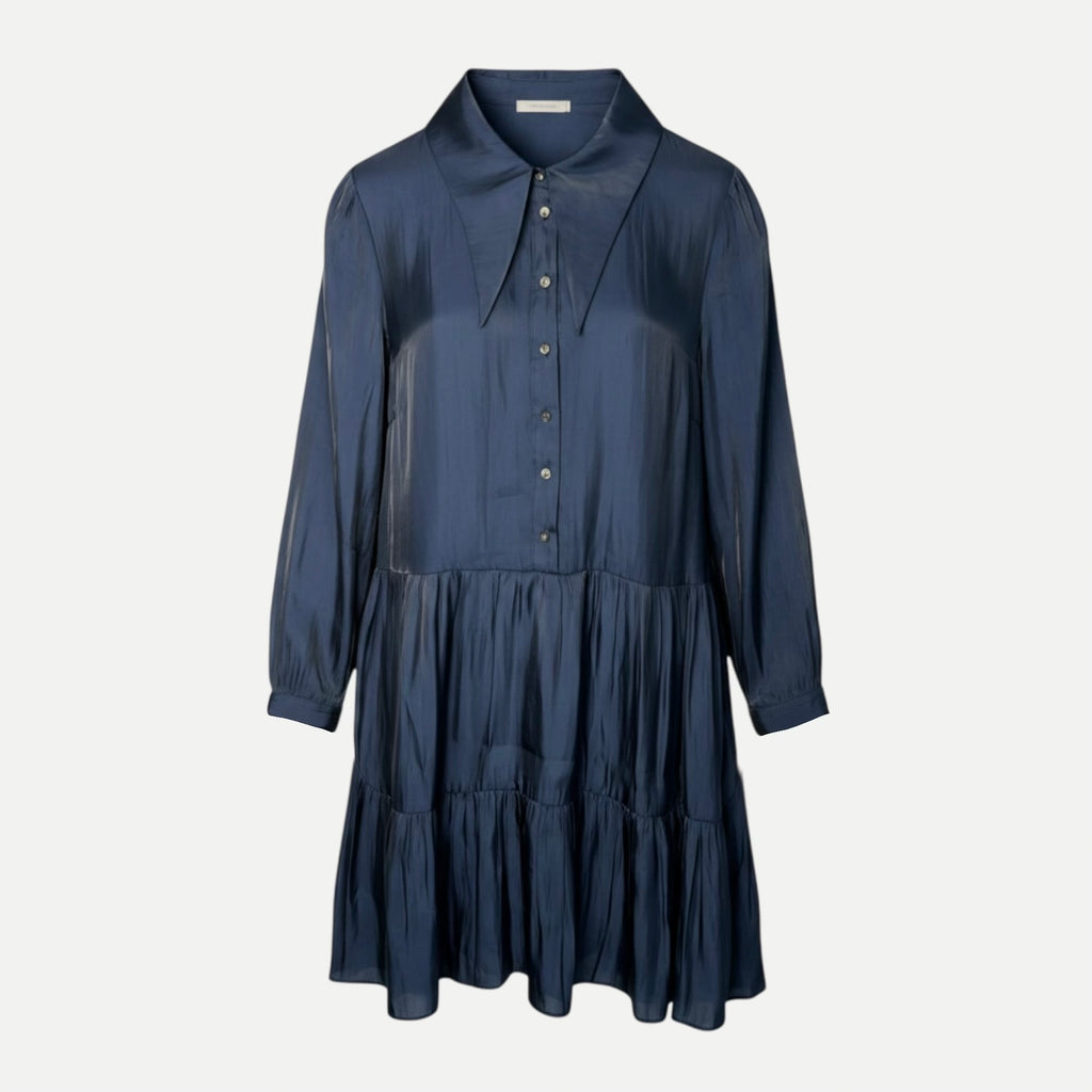 Rochie Pulz Jeans bleumarin satinată
