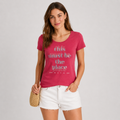 Tricou s.Oliver roz cu print text