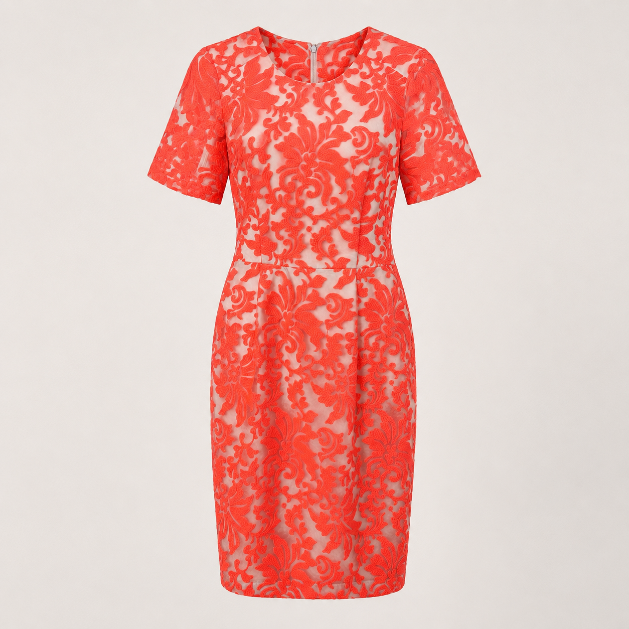 Rochie Topshop corai cu dantelă florală