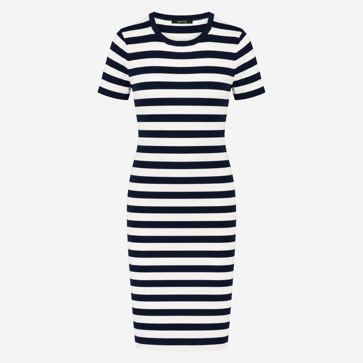 Rochie Nikkie cu dungi navy