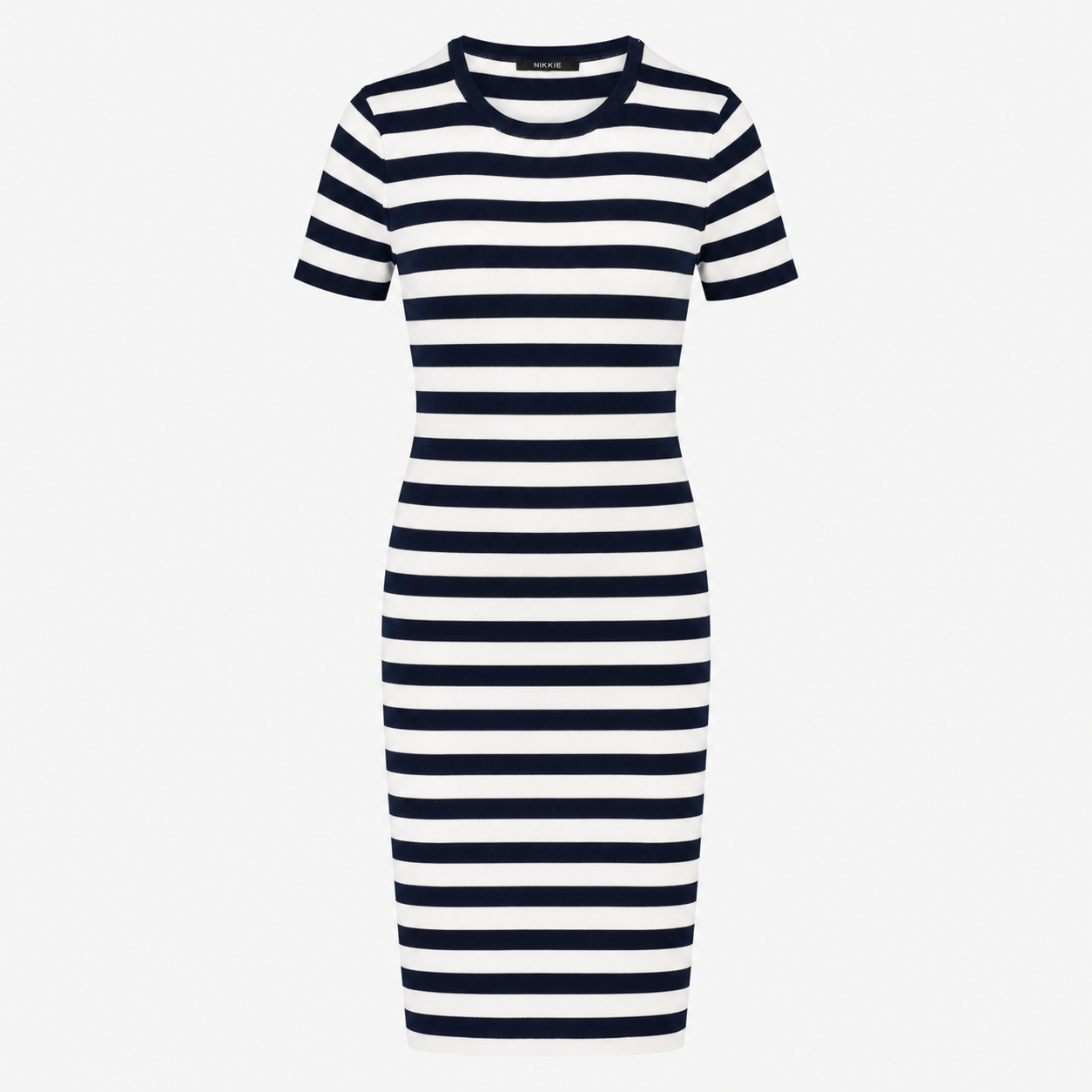 Rochie Nikkie cu dungi navy